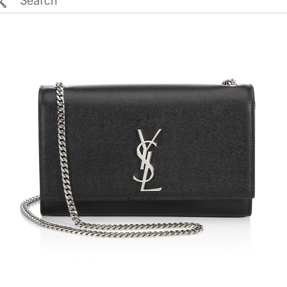 Saint Laurent Medium Kate Grained Leather Shoulder Bag - Picture 3 of 5